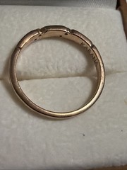 Mother of Pearl Ring Set In 14K Rose Gold 0.06 Carat Diamond