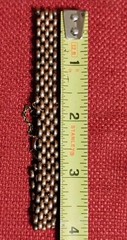 Vintage gold filled chain bracelet oval link, 7.5″ 20g unmarked *read