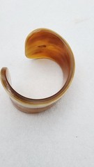 Vintage marble look acrylic resin cuff bracelet
