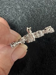 JCM 925 Sterling Silver Snowflake Pin/brooch With Cubic Zirconia China