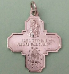 STERLING SILVER 4 MEDAL 5.2 GRAMS, 29mm WIDE