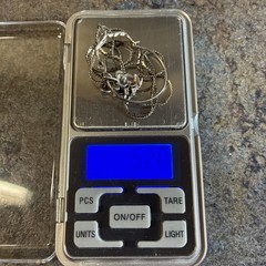 Vtg Sterling Silver Charm Holder 23 In Serpentine Chain Necklace Teddy Bear Owl