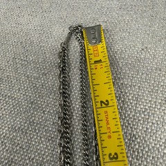 Vintage Celebrity Necklace Filigree Silver Tone Pendant Double Sided 31 Inches
