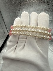 Vintage Trifari Gold-Tone 3 Strand Bracelet w/ Ornate Floral Centerpiece Clasp