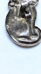 Vintage 925 Sterling Silver Sitting Cat Stud Earrings