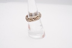 Vintage Mexico Sterling Silver 925 Ring Size 6.25 Braided