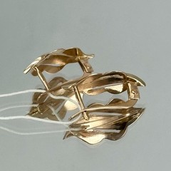 Vintage Original Rose & White Gold Cubic Zirconia Earrings 583 14K 2.47 g.