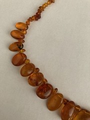 Vintage Russian Amber adjustable length necklace 14 to 16 inches