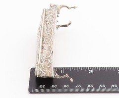 925 Sterling Silver Vintage Decorative Piece EUROPE Floral Piano (OPENS) TR4095