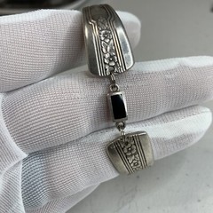 Estate Oneida Silversmith Spoon Bracelet Unique Homemade Silverplate Jewelry