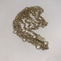 Vintage Lot Hong Kong Necklaces 60s 70s Eloxal Aluminum Lightweight 46 ” long
