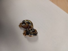 Vintage Domed Y2K Clip-On Earrings 1980-1990’s Design Era Imitation Silver Gold