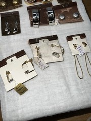 VTG NOS Napier 13 Pr Clip On Earrings Lot Gold Silver Tone Modernist 1978-85