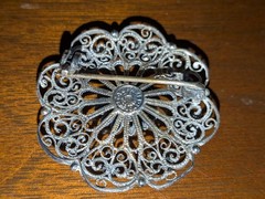 Vintage Lot 4 Sterling Silver Pins 30g Beau, Danescraft, Portugal Topazio EUC