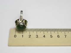 Vintage USSR sterling silver ring 875 star, nephritis, 7,81 gr, ring size 7.