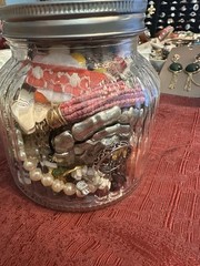 Mystery Jewelry Jar Vintage Signed Wearable Resell Gift 1970s to Current Day 1lb