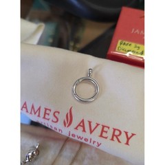 James AVERY retired Sterling Silver Charm Holder Necklace Pendant. Mauritius