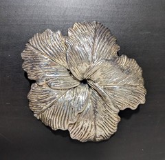Large Sterling Silver 925 Detailed Flower Brooch Pin Made in Israel Signed 56g