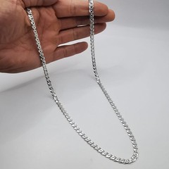 Vintage 9.65″ Sterling Silver 925 Chain Signed 25.03g 0.6cm Width Collectible