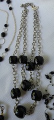 Vintage Set Of 11 Gothic Black Necklaces Excellent Condition