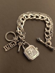 Juicy Couture Vintage Watch Charm Bracelet Silver Not specified