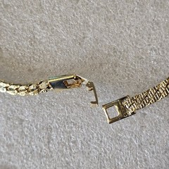 VTG Gold Plated Flat Chain Necklace 18 Inches Classic 5 mm Gift For Her
