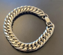 Men’s Vintage Heavy Chunky Chain Link Solid Copper Bracelet 8.5”