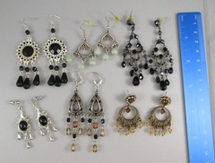 Retro Varying Dangling Chandlier Styles LOT of 6 Post Pierced Earrings 194R