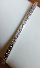 RARE Vintage Bee Bumblebee Insect Solid 800 Silver Thin Bangle Bracelet Estate