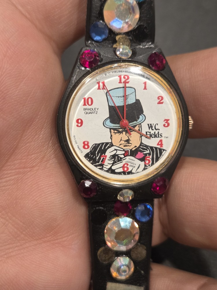 VTG 1980s 1990s Co. W.C. Fields Watch Untested C68