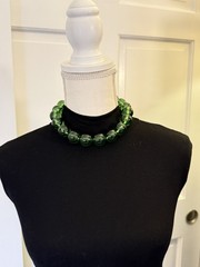 Vintage Liz Claiborne Adjustable Glass Beaded Necklace