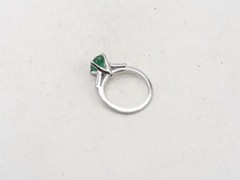 Vintage 1940s $5000 2.30ct Colombian AAA+++ Emerald Diamond Platinum Ring 5g