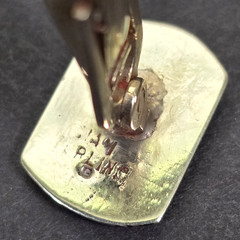 VINTAGE SIAM STERLING SILVER NIELLO TIE BAR & CUFFLINKS SET GODDESS DANCERS 925