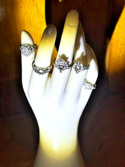20 Unique delicate antique ring mountings sterling silver