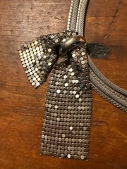 Hobe’ 4-strand bow tie vintage necklace