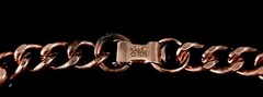 Vintage Solid Copper Lot Including 7″ Cuban Link Bracelet, Spoon Ring & Tie Tack