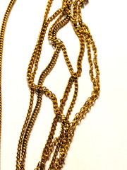 Vintage LJM Cameo Layered Long Necklace