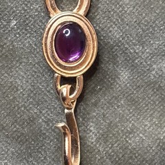 Monet for YSL Vintage Cabochon Necklace Purple Chunky Signed 1980s 16-18” Rare!!