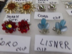VINTAGE SIGNED EARRING LOT OF 12 CLIP ONS CORO-C TRIFARI-LISNER-SARAH COV-ETC.