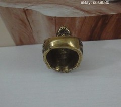 Solid Brass Fierce Dragon Claw Ring 21MM
