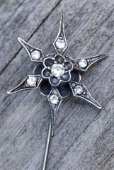 MMA Star Crystal Bohemian Style Sterling Stick Pin Metropolitan Museum of Art NY