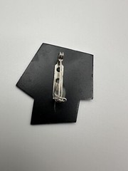 Tall One Small One Walk Together Brooch Pin 4.5cm