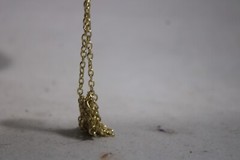 Vintage STAUER Egg Trinket Box with Matching Pendant Necklace
