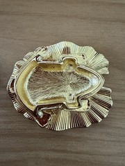 Vintage Kenneth Jay Lane Critter Series Frog Brooch & Lilypad Trinket Box New