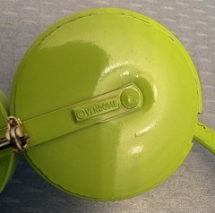 Vintage Signed Vendome Brooch AB Watermelon Rivoli Mod Pop Chartreuse 4.5″ READ