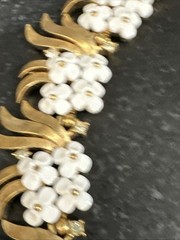 Rare Vtg Crown Trifari Forget-Me-Not Collection Choker 50’s Original Box
