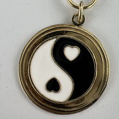 Wilhelmina Garcia 24″ Necklace Ying Yang 18kt Gold Plate Over 925 Silver WG