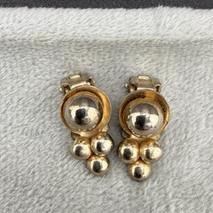 Vintage Barclay Clip On Earrings Gold Tone Signed