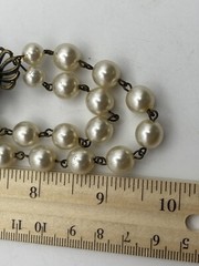 Boho Chic Owl Bird Double Layer Faux Pearl Necklace Jewelry
