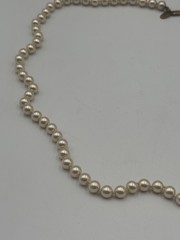 Vintage Miriam Haskell Faux Pearl Necklace Off White Choker